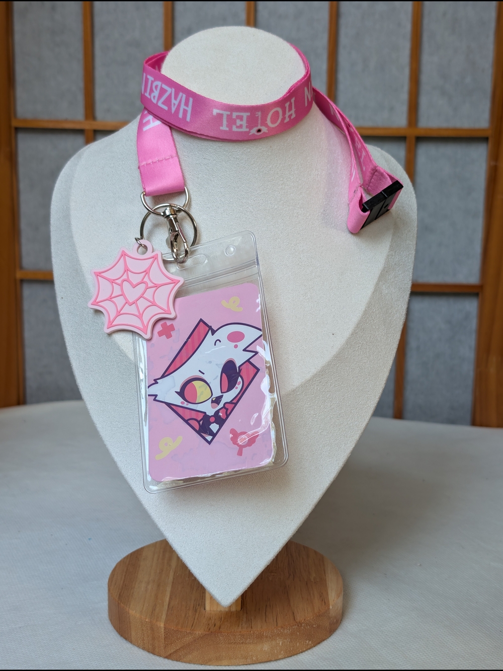 Hazbin Hotel Chibi Mystery Lanyard - Angel Dust (Hot Topic Exclusive) Official
